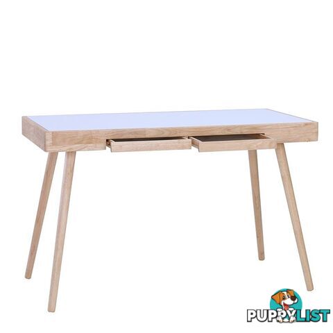 RETH Study Desk 120cm - Natural & White - 124027 - 9334719002798