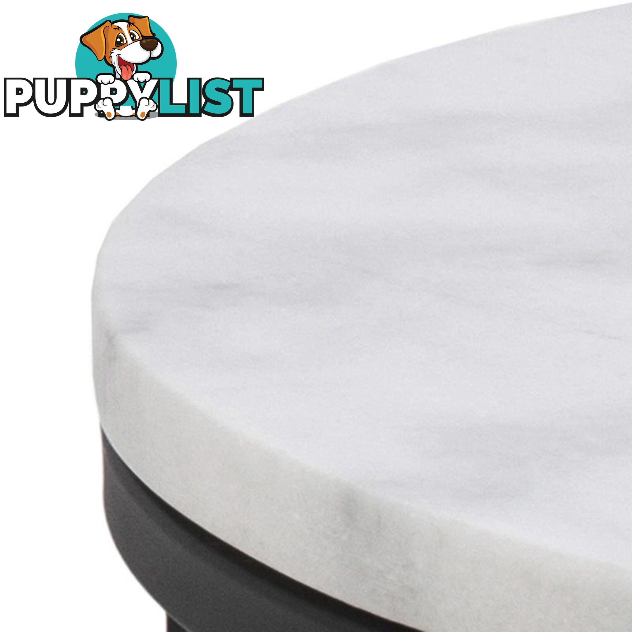 JOSS Side Table Marble 55cm - White - AC-H000018368 - 5713941015723