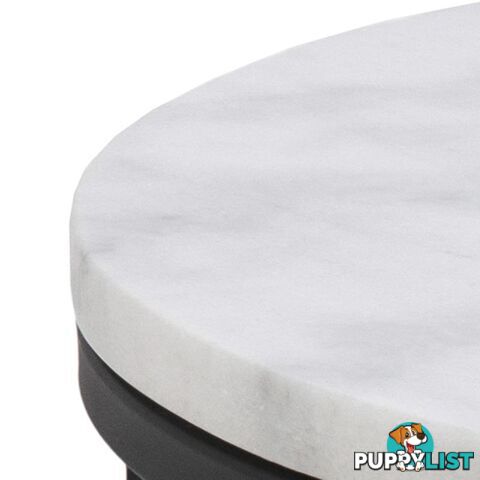 JOSS Side Table Marble 55cm - White - AC-H000018368 - 5713941015723