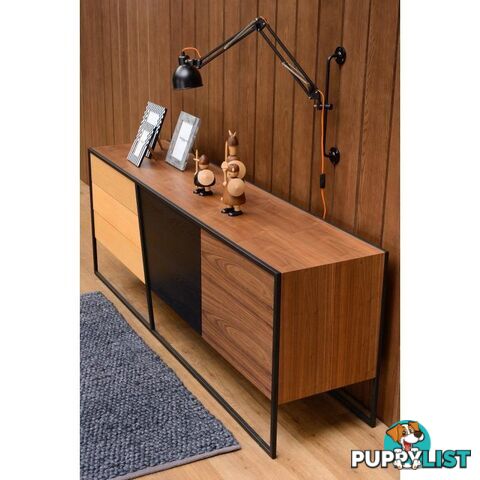 ODIN 205cm Walnut Veneer Sideboard - 3469004 - 9334719009117