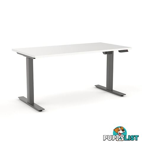 AGILE PRO Electric 2 Column Sit Standing Desk - 1200mm to 1800mm - White & Black - OG_AGE2SSD132