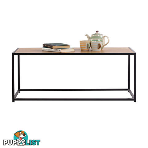 BRADFORD Coffee Table 100cm - Natural & Black - 133043 - 9334719000541