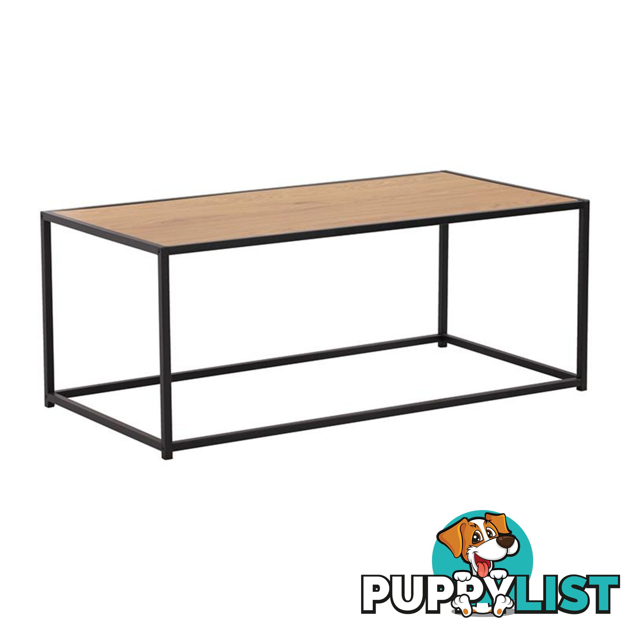 BRADFORD Coffee Table 100cm - Natural & Black - 133043 - 9334719000541