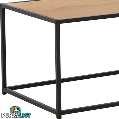 BRADFORD Coffee Table 100cm - Natural & Black - 133043 - 9334719000541