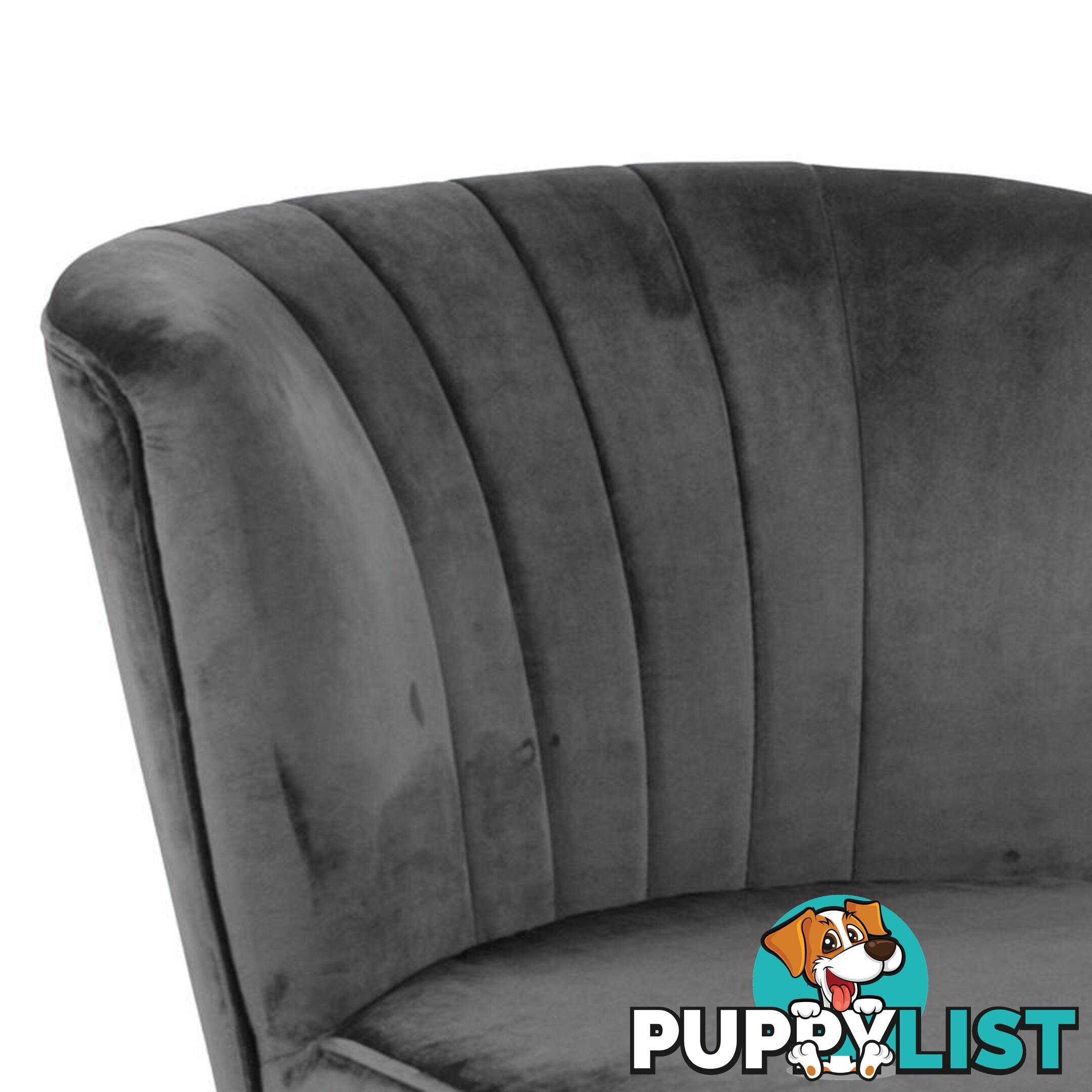 LEILA Lounge Chair - Dark Grey - AC-0000083362 - 5713941083005