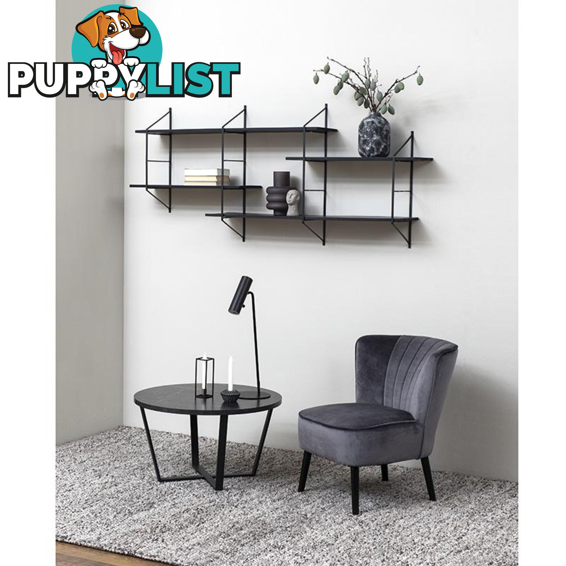 LEILA Lounge Chair - Dark Grey - AC-0000083362 - 5713941083005