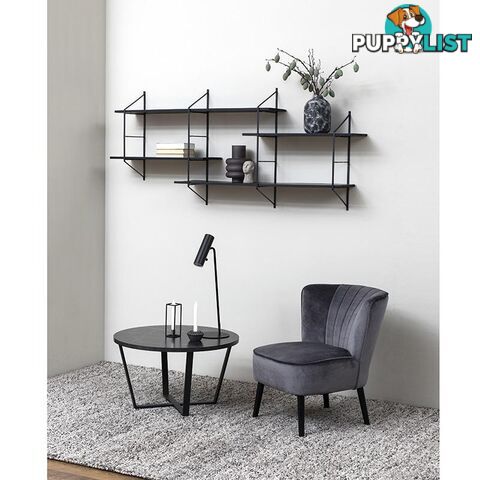 LEILA Lounge Chair - Dark Grey - AC-0000083362 - 5713941083005