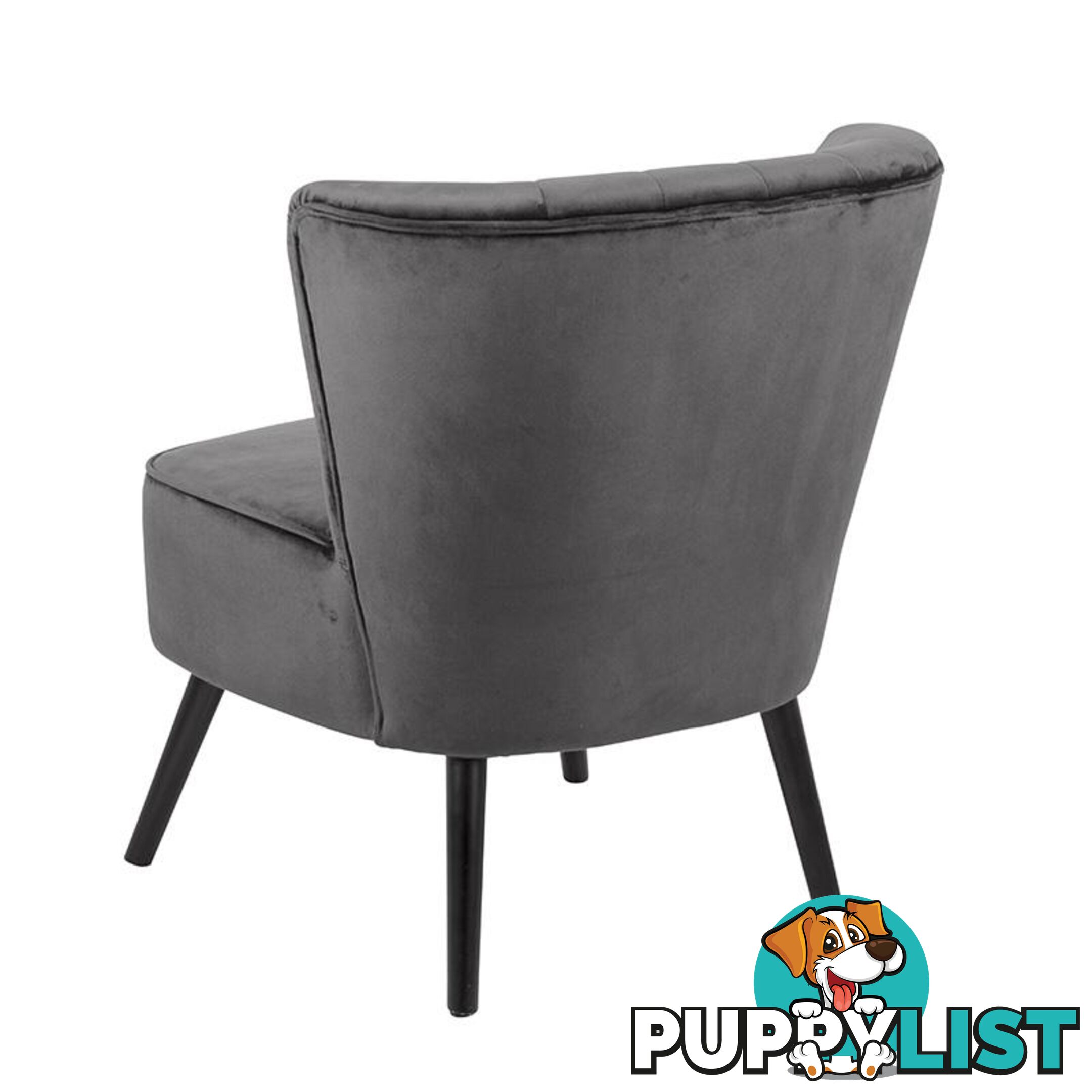 LEILA Lounge Chair - Dark Grey - AC-0000083362 - 5713941083005