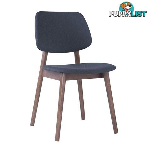 MERCY Dining Chair - Walnut/Dark Grey - 241156 - 9334719008400