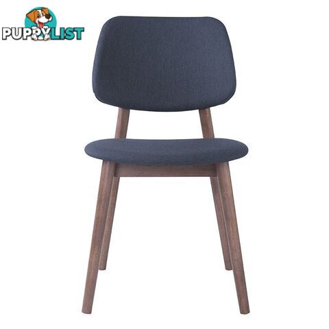 MERCY Dining Chair - Walnut/Dark Grey - 241156 - 9334719008400