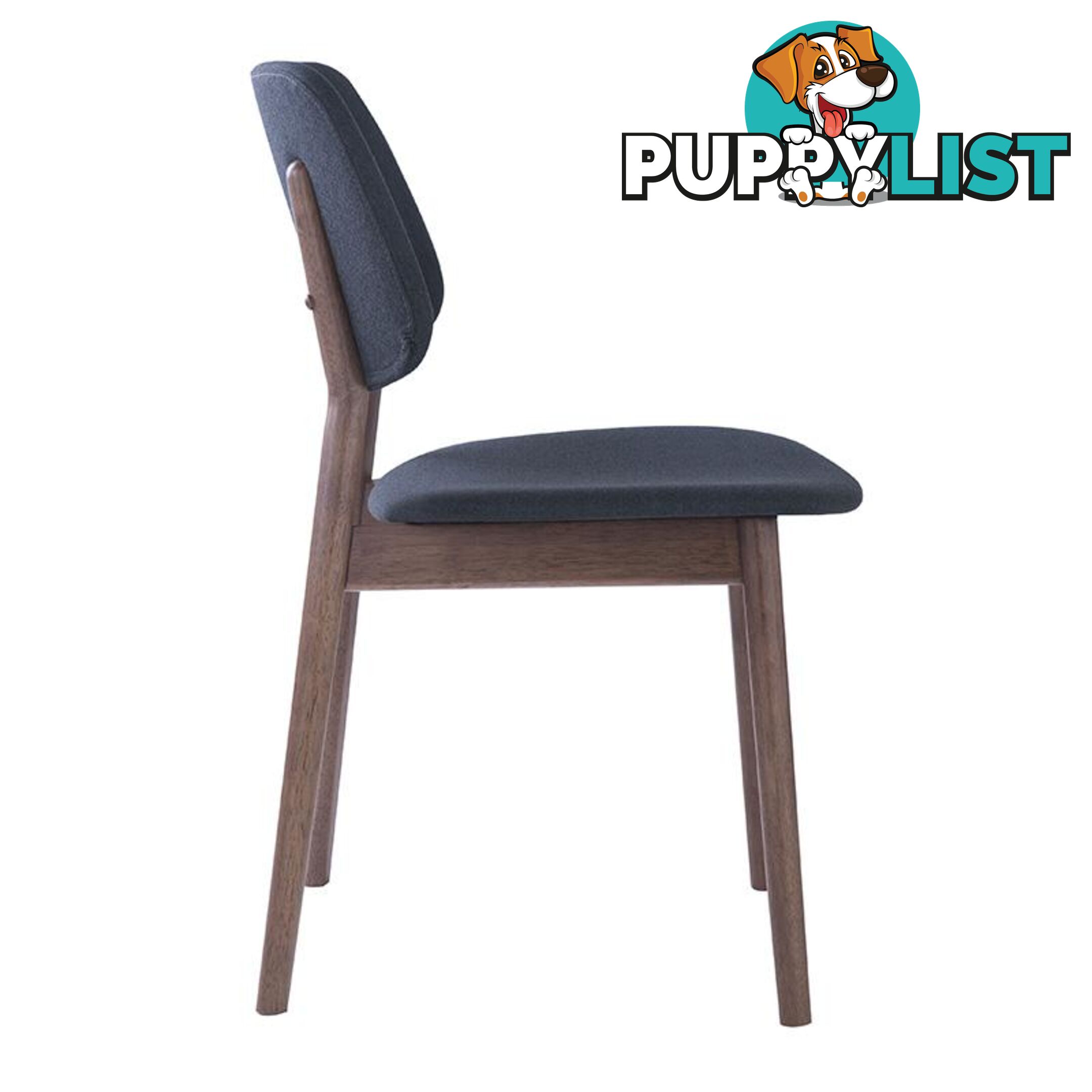 MERCY Dining Chair - Walnut/Dark Grey - 241156 - 9334719008400