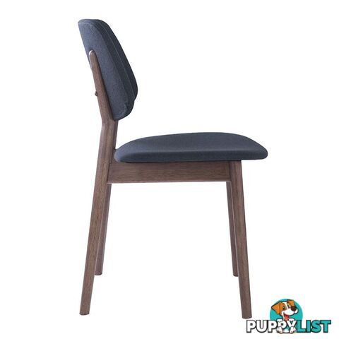 MERCY Dining Chair - Walnut/Dark Grey - 241156 - 9334719008400