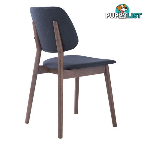 MERCY Dining Chair - Walnut/Dark Grey - 241156 - 9334719008400