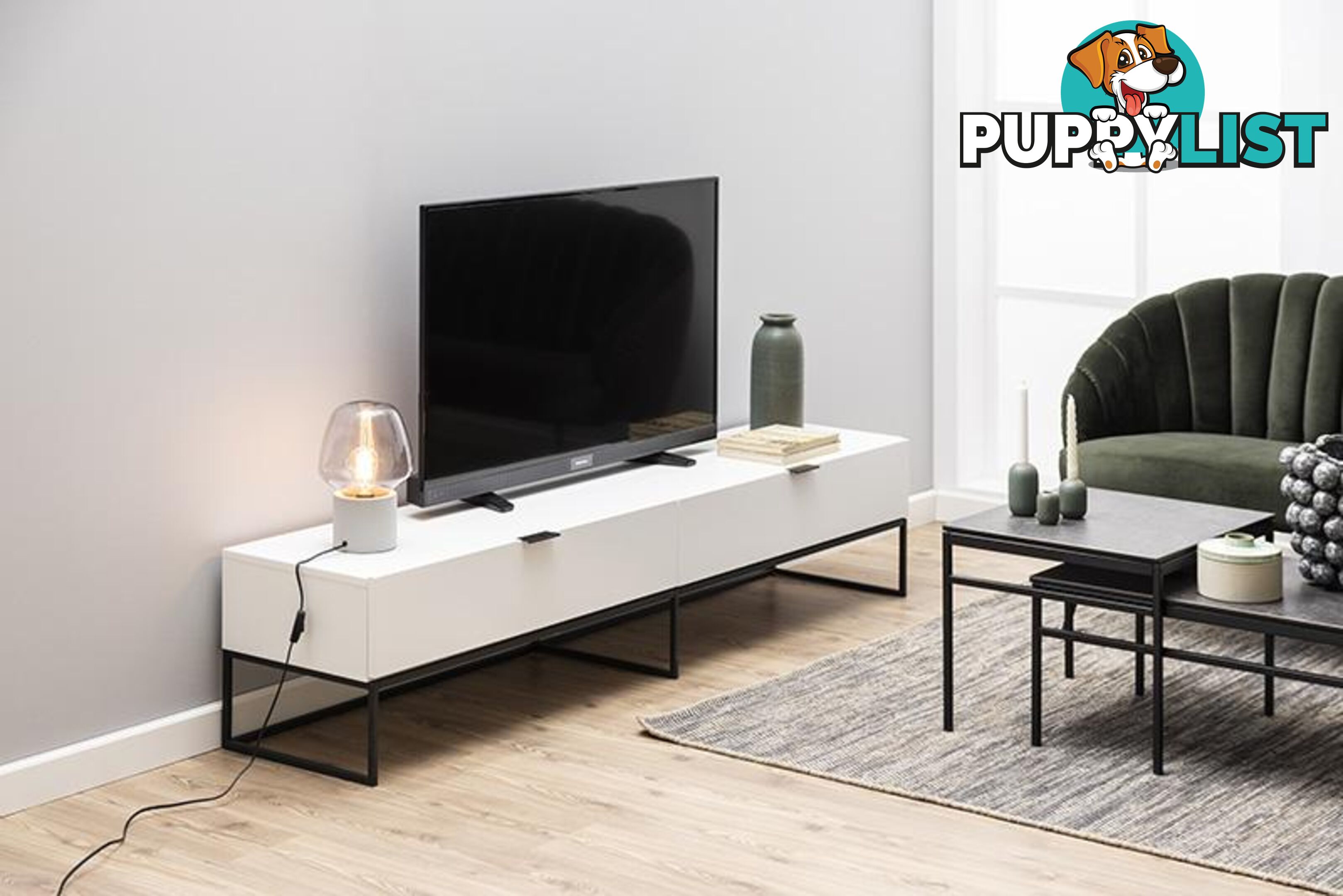 SVANA TV Entertainment Unit - 200cm - White - AC-H000020360 - 5713941037756