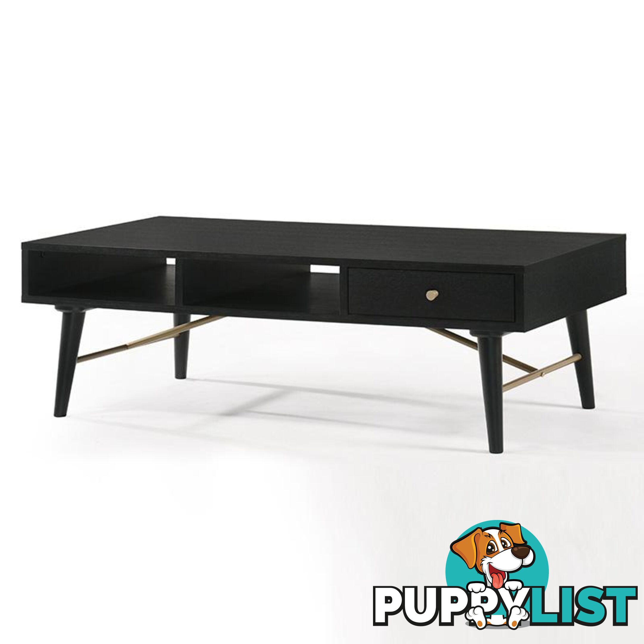 RANIA Coffee Table 120cm - Black - MI-BH664-CT - 9334719007656