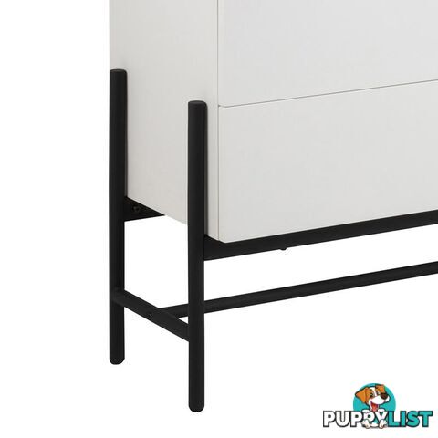 MOGEN Sideboard 185cm - White & Black - AC-H000018851 - 5713941044075