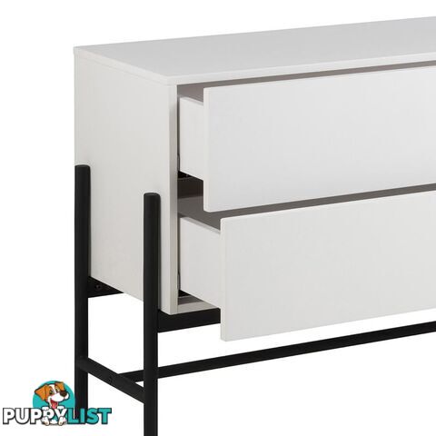 MOGEN Sideboard 185cm - White & Black - AC-H000018851 - 5713941044075