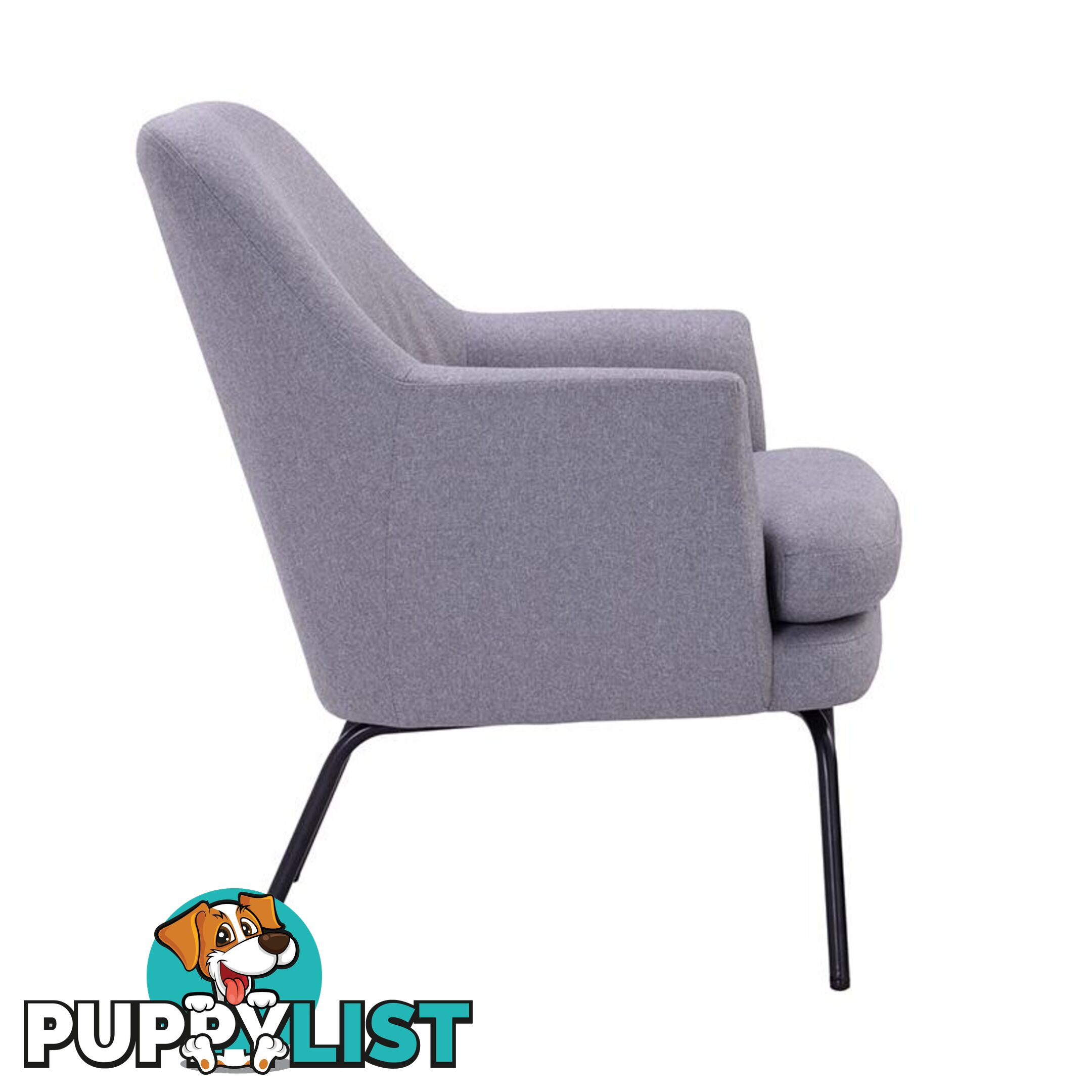 LUCIAN Lounge Chair - Pewter Grey - 231193 - 9334719000770