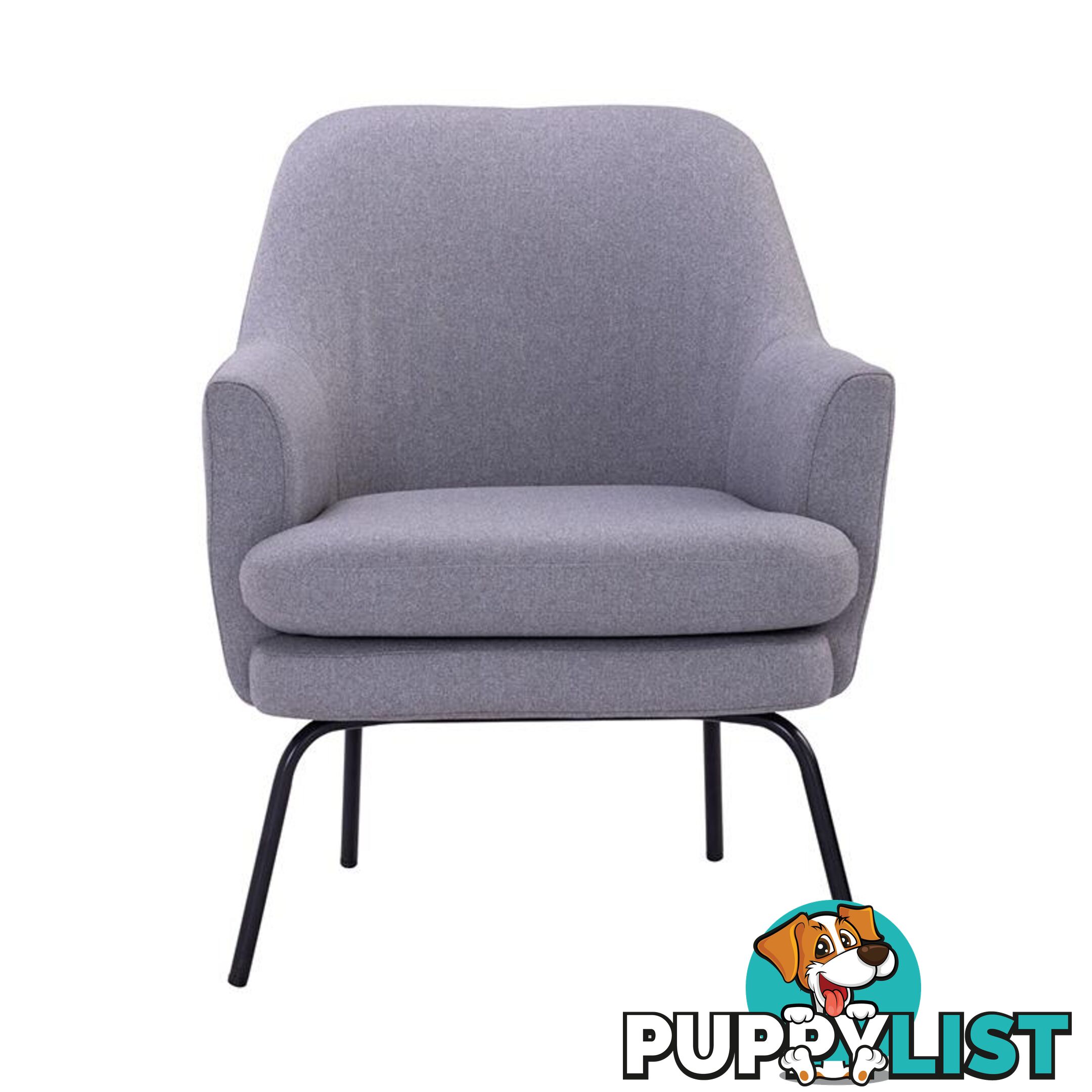 LUCIAN Lounge Chair - Pewter Grey - 231193 - 9334719000770