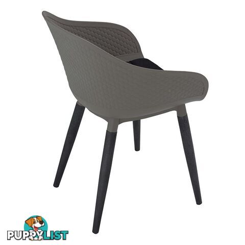 UNITY Arm Chair - Taupe & Black - 241255 - 9334719009711