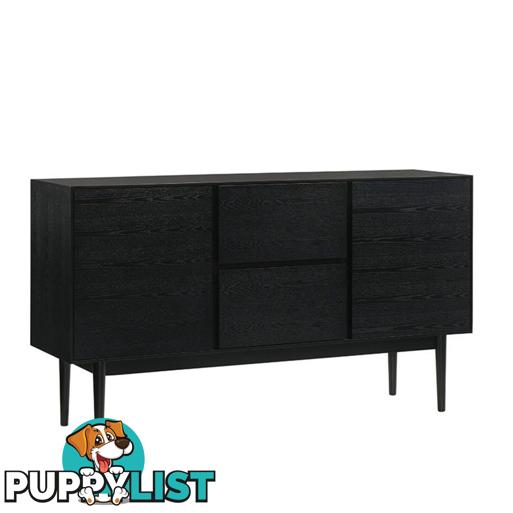 FANGO Sideboard 150cm - Black - IVS-5188 - 9334719007465