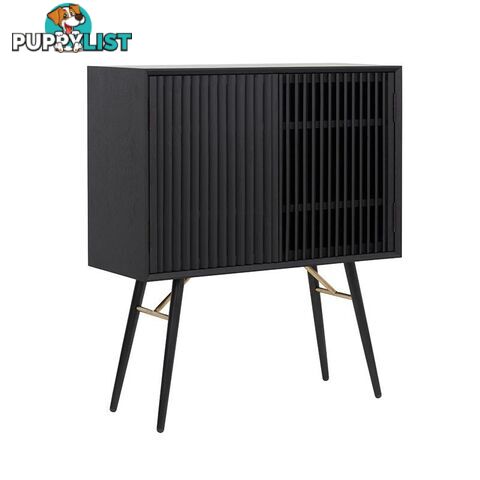 ASLOG Tall Sideboard 90cm - Black - DI-J9660 - 9334719001968