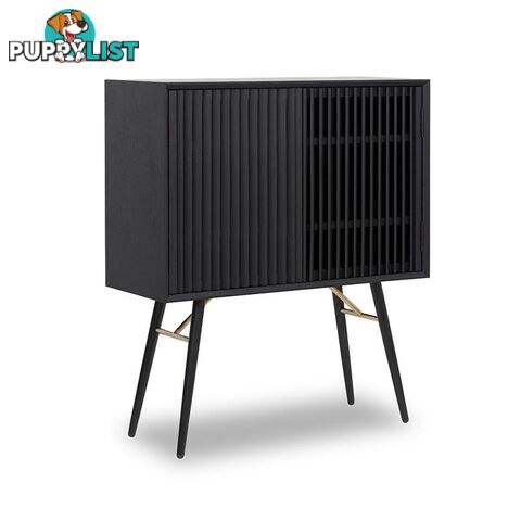 ASLOG Tall Sideboard 90cm - Black - DI-J9660 - 9334719001968