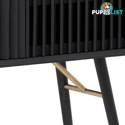 ASLOG Tall Sideboard 90cm - Black - DI-J9660 - 9334719001968