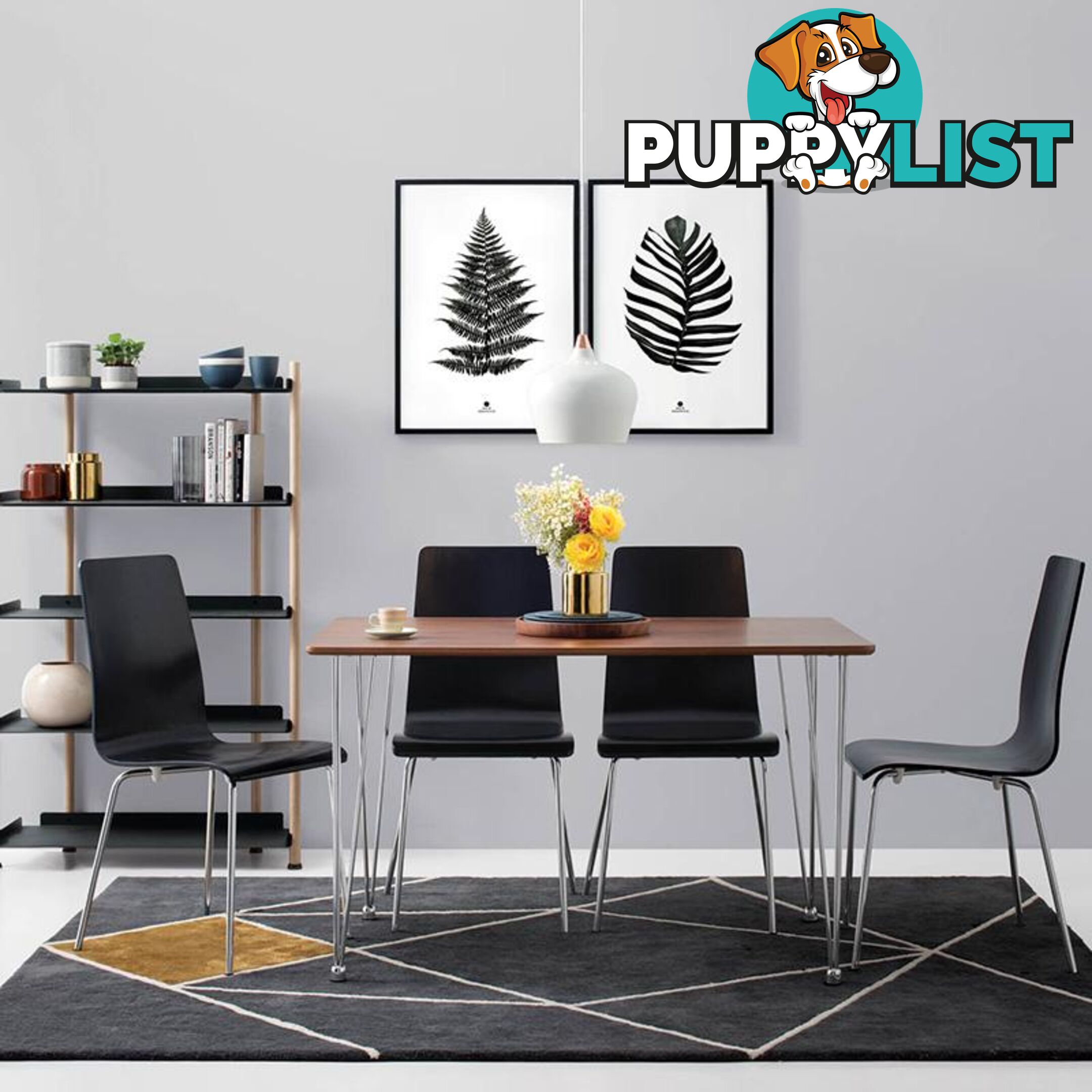 Large Fern Print in Black Frame - A202055 - 9334719009636