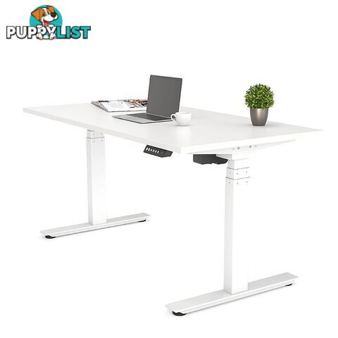 AGILE PRO Electric 2 Column Sit Standing Desk - 1200mm to 1800mm - Oak & Black - OG_AGE2SSD165