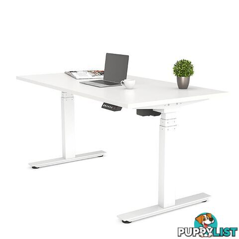 AGILE PRO Electric 2 Column Sit Standing Desk - 1200mm to 1800mm - Oak & Black - OG_AGE2SSD133