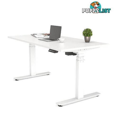 AGILE PRO Electric 2 Column Sit Standing Desk - 1200mm to 1800mm - Oak & Black - OG_AGE2SSD141