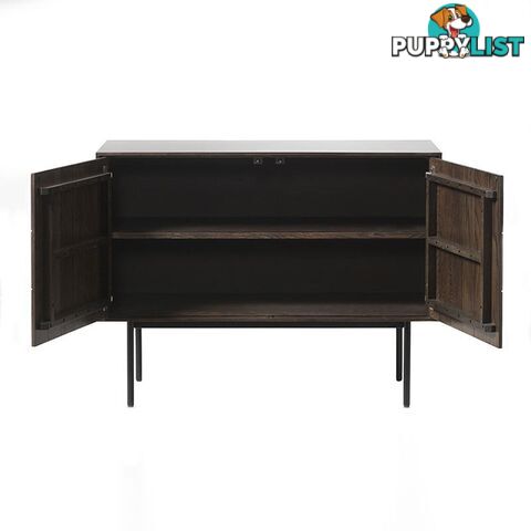 LATINA Sideboard 107cm - Dark Brown / Black - 43403181 - 5704745097152