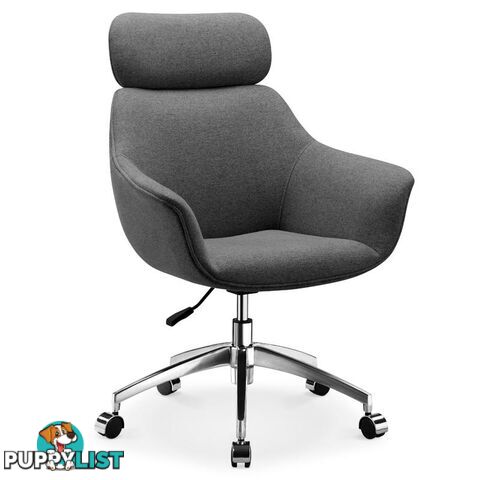 Sable Office Chair with Adjustable Headrest - Grey - HL-MK2312 - 9334719002415