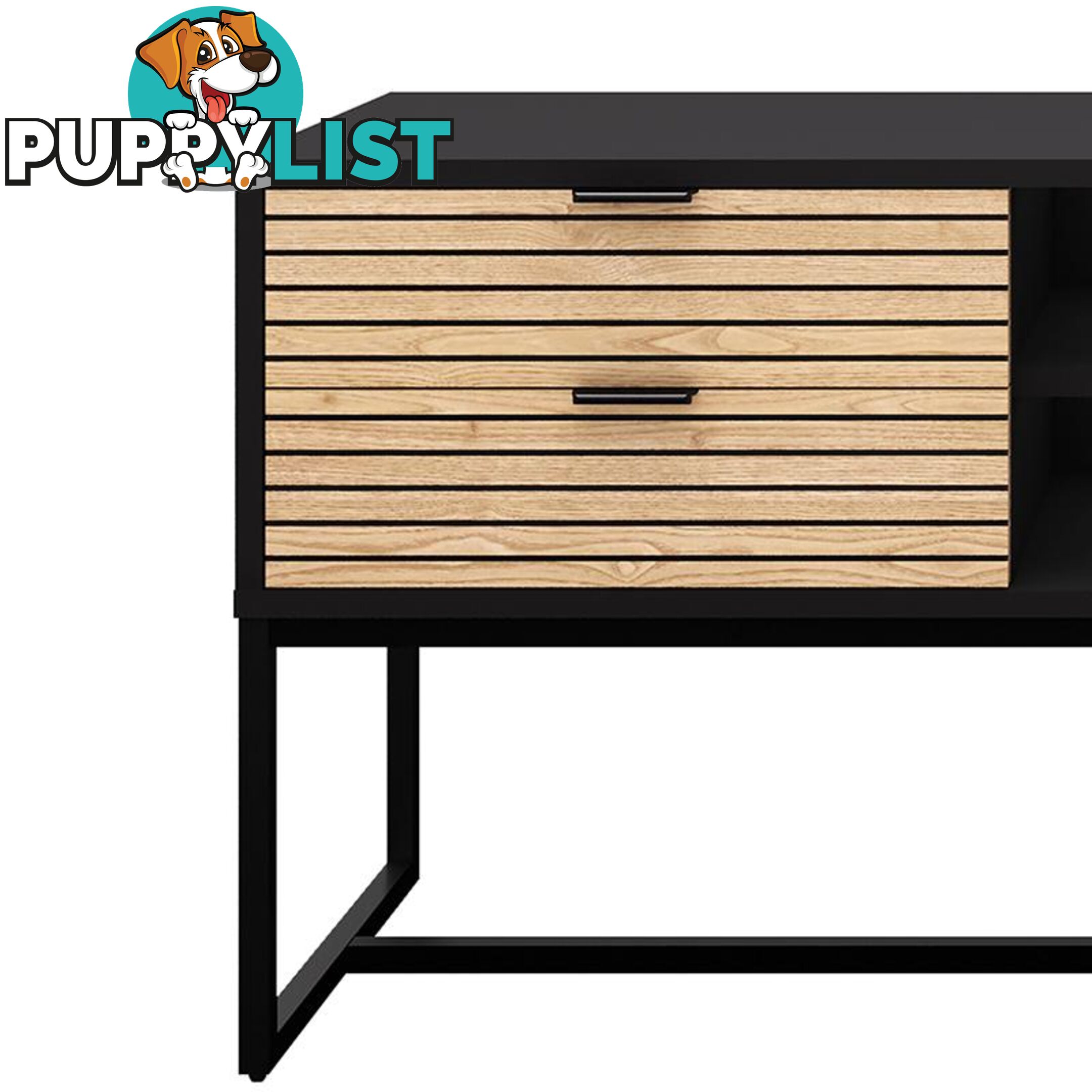 ODENCE Entertainment TV Unit - 150cm - Natural & Black - AS-ODENCETU01 - 9334719010960