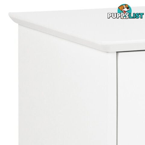 SABINE Sideboard 180cm - White/Natural - AC-91721-1 - 5705994999631