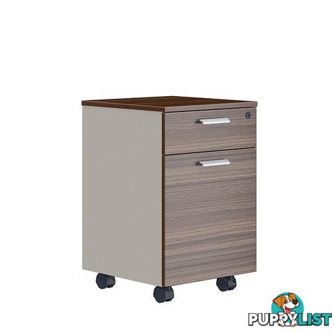 ANDERS Mobile Drawer Cabinet 40cm - Australian Gold Oak & Beige - DF-TIAN-H0101 - 9334719011202