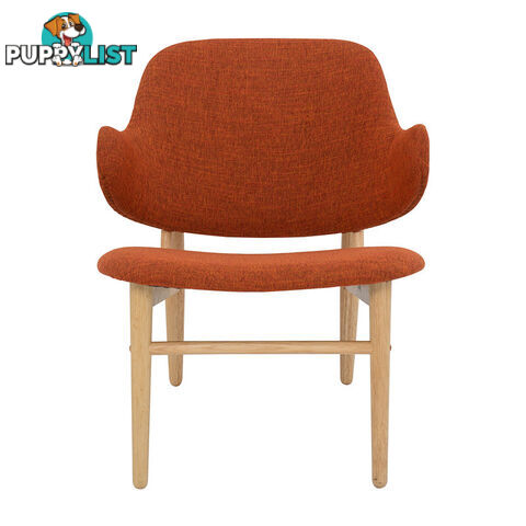 VERONIC Lounge Chair in Russet Fabric - 231286 - 9334719003634