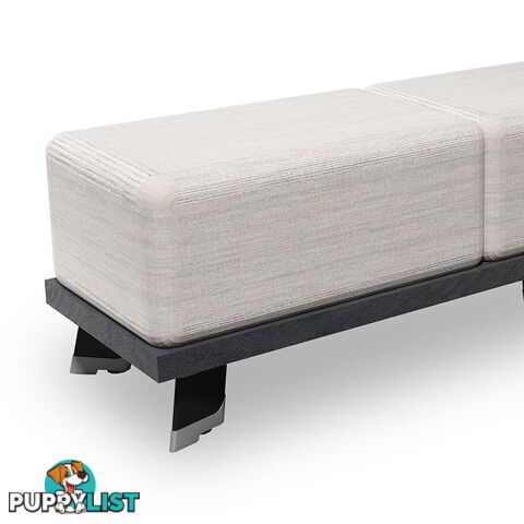 HALDIS Bench 180cm - Warm Oak & Black - WF-NT015 - 9334719010694