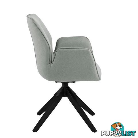 Arden Swivel Dining Chair - Grey & Black - AC-0000090270 - 5713941161680