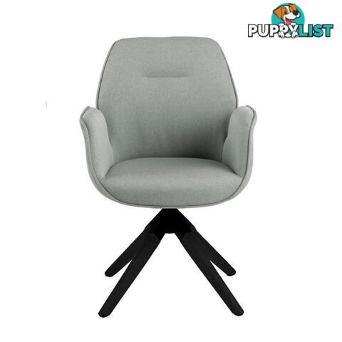 Arden Swivel Dining Chair - Grey & Black - AC-0000090270 - 5713941161680