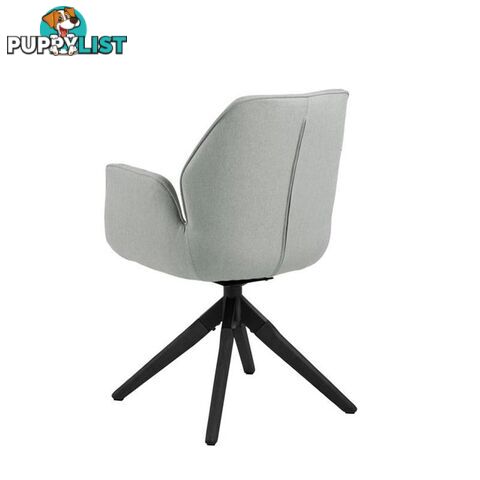 Arden Swivel Dining Chair - Grey & Black - AC-0000090270 - 5713941161680