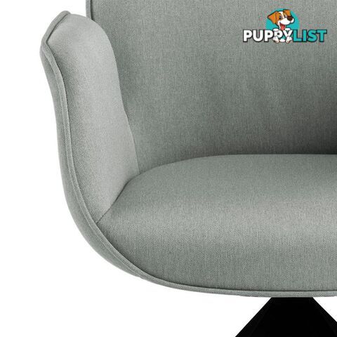 Arden Swivel Dining Chair - Grey & Black - AC-0000090270 - 5713941161680