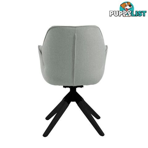 Arden Swivel Dining Chair - Grey & Black - AC-0000090270 - 5713941161680