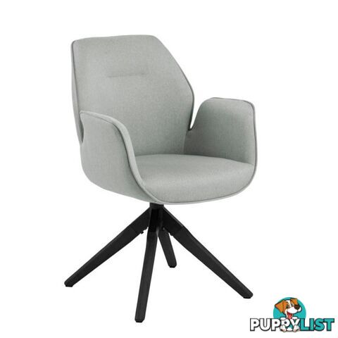 Arden Swivel Dining Chair - Grey & Black - AC-0000090270 - 5713941161680