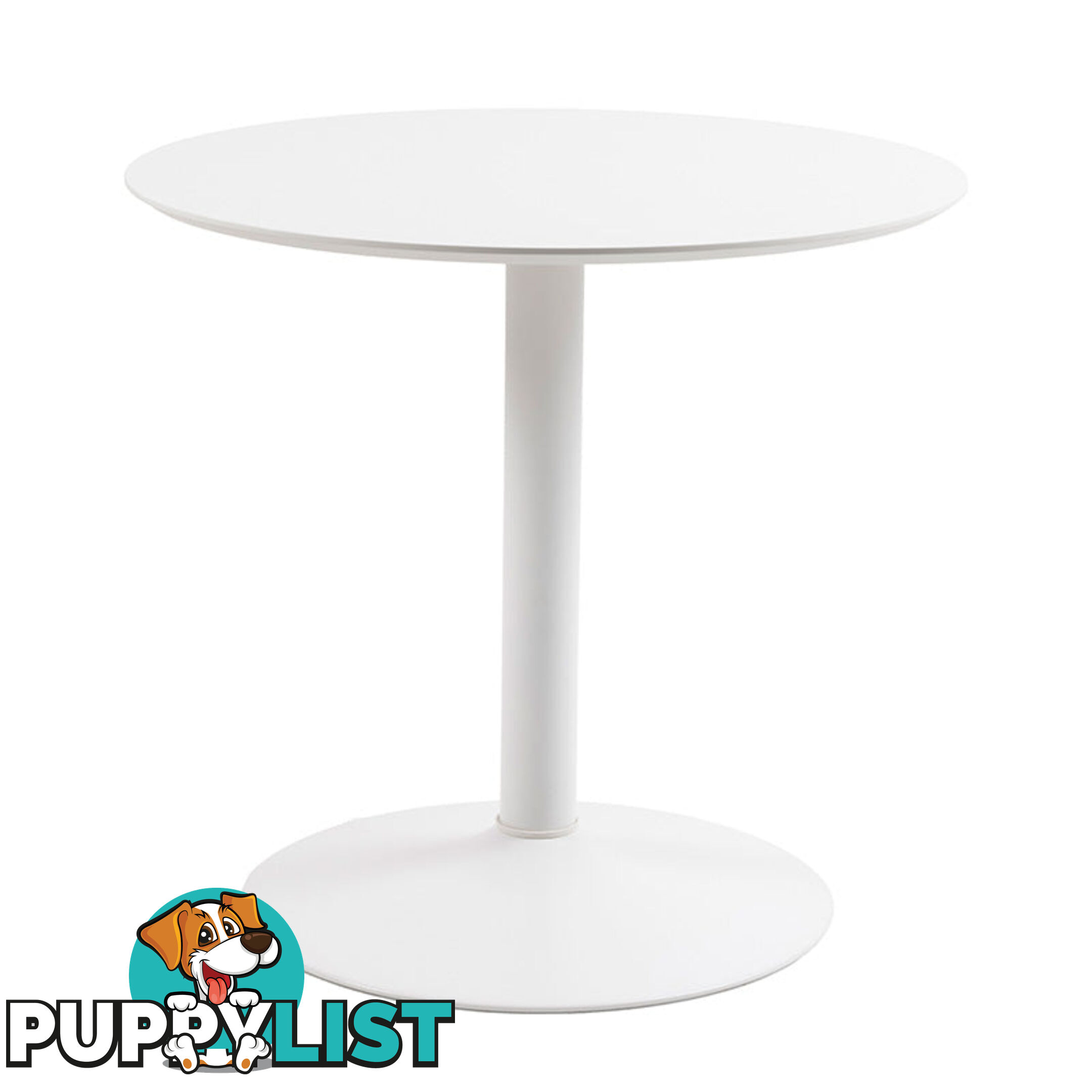 TITAN Round Dining Table 80cm - White - AC-H000021272 - 5713941186621