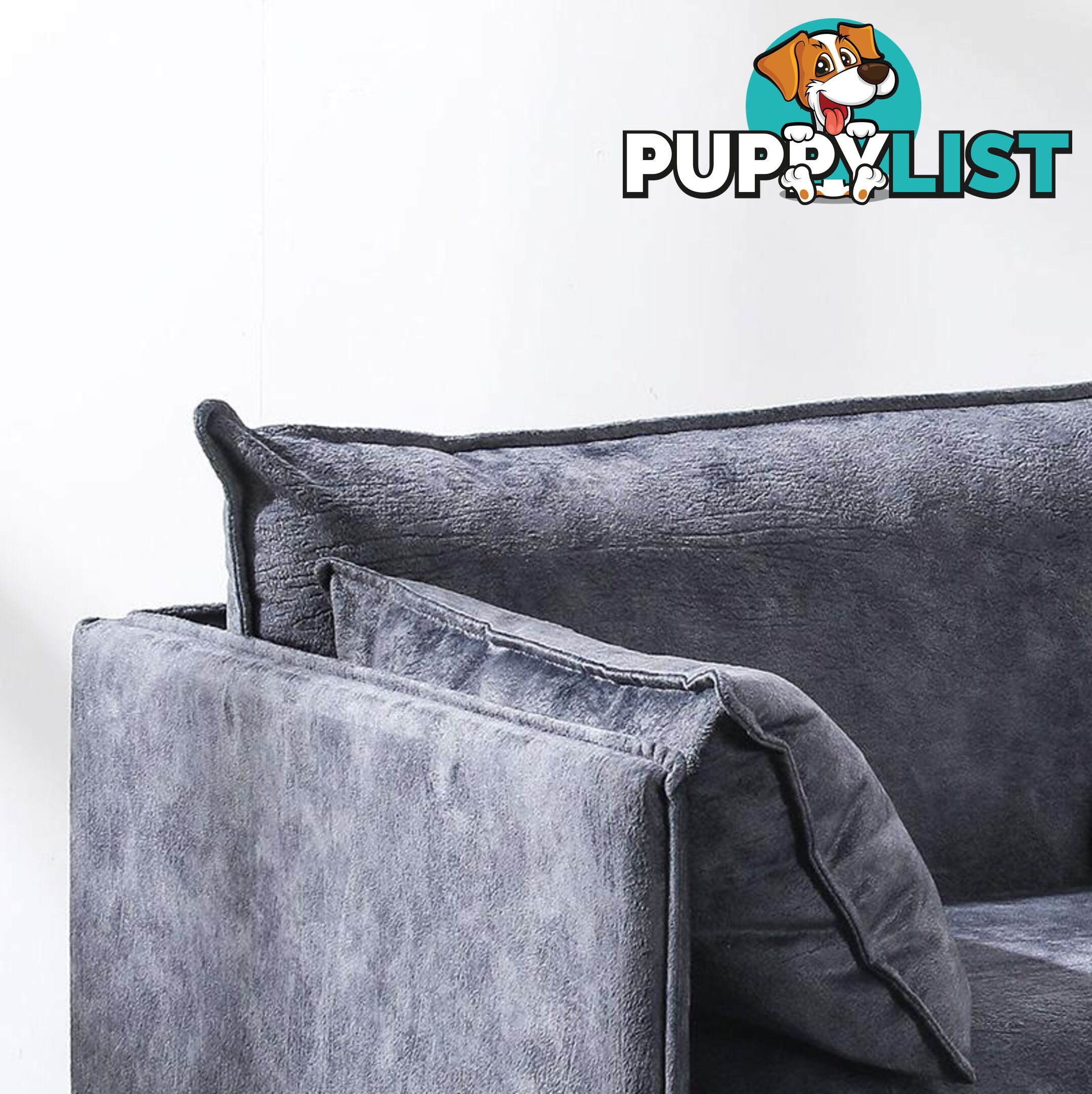 SINCLAIR Single Seater Sofa in Charcoal - BB-S005-MB - 9334719011073