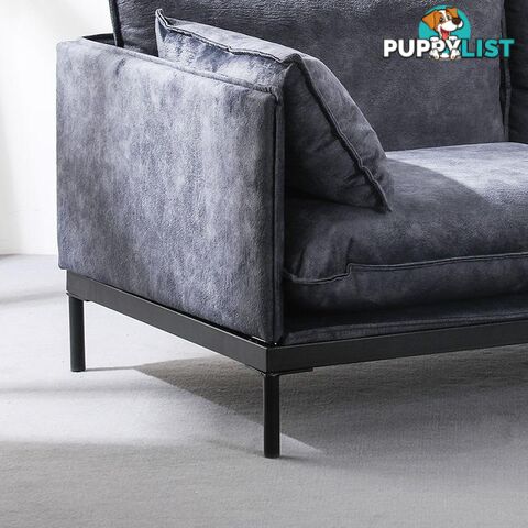 SINCLAIR Single Seater Sofa in Charcoal - BB-S005-MB - 9334719011073