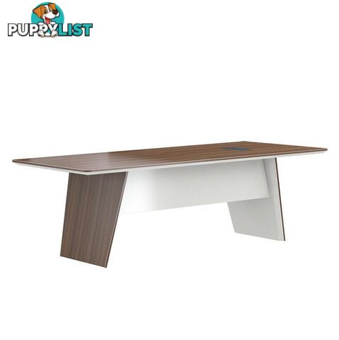 ANDERS Boardroom Table 2.4M - Australian Gold Oak & Beige - DF-TIAN-C0124 - 9334719011158