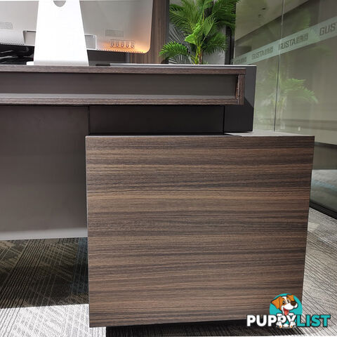 RADDIX Executive Desk with Left Return 1.8M - Dark Brown - DF-FF-D0118L - 9334719003306